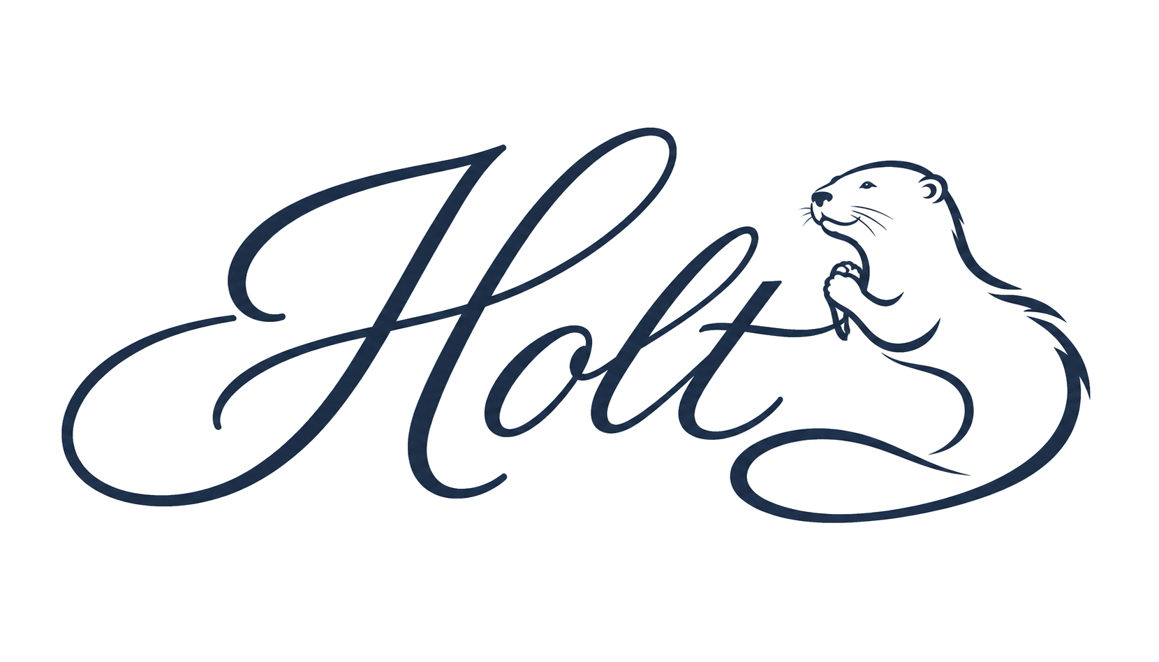 Holt logo featuring a line-drawn otter
